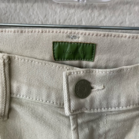 MOTHER The Hustler Ankle Fray Jeans in Second Chance Green Womens Size 28 - Picture 10 of 16